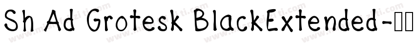 Sh Ad Grotesk BlackExtended字体转换